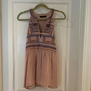 THML Red and Blue Patterned Top